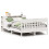 VidaXL vidaXL Bookcase Bed without Mattress Bed Base White 140x190cm Solid Wood Pine 1