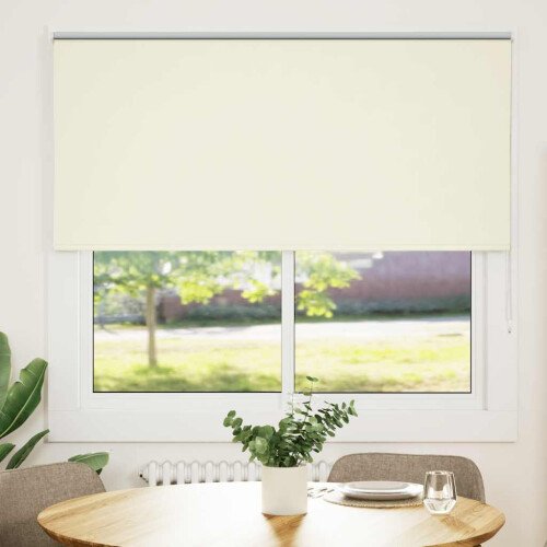 VidaXL vidaXL Roller Blind Blackout Off White 160x150cm Fabric Width 156.6cm Polyester 1