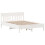 VidaXL vidaXL Bookcase Bed without Mattress Bed Base White 140x190cm Solid Wood Pine 8