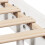 VidaXL vidaXL Bookcase Bed without Mattress Bed Base White 140x190cm Solid Wood Pine 10