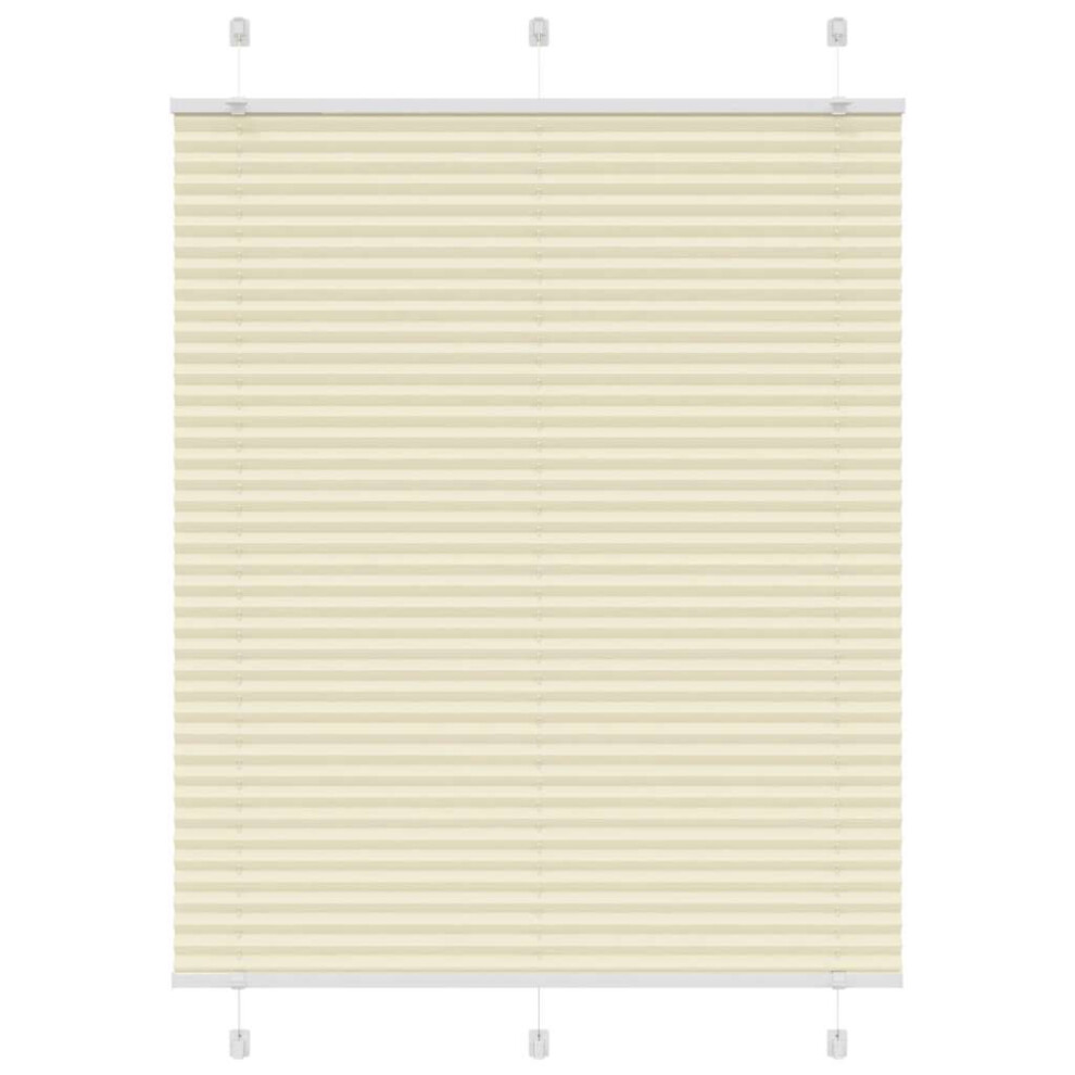 Vidaxl (Cream, 105 X 100 Cm) Pleated Blind Anthracite 95X100 Cm Fabric Width 94.4 Cm Polyester