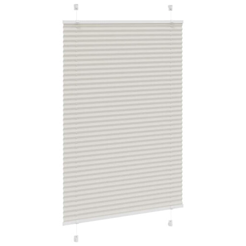 VidaXL vidaXL Plissee Hellgrau 100x150 cm Stoffbreite 99,4 cm Polyester 2