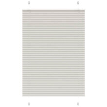 vidaXL Plissee Hellgrau 100x150 cm Stoffbreite 99,4 cm Polyester