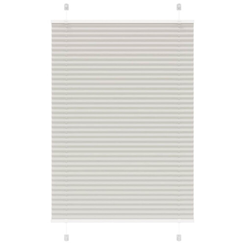 VidaXL vidaXL Plissee Hellgrau 100x150 cm Stoffbreite 99,4 cm Polyester