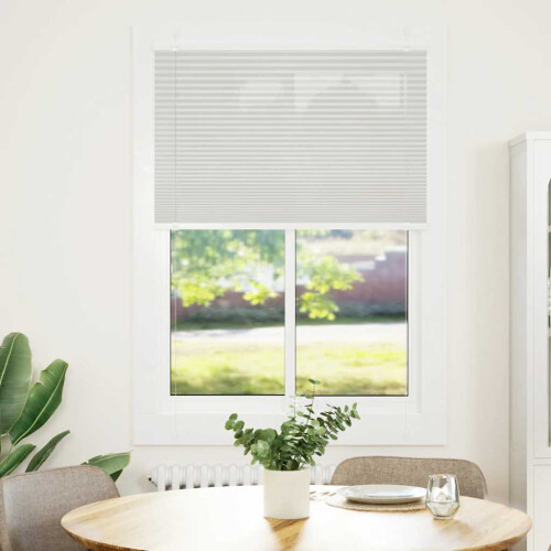 VidaXL vidaXL Plissee Hellgrau 100x150 cm Stoffbreite 99,4 cm Polyester 1