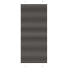 vidaXL Plissee Schwarz 90x200 cm Stoffbreite 89,4 cm Polyester