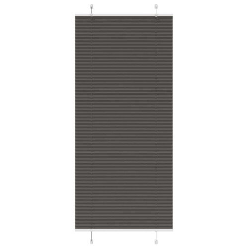 VidaXL vidaXL Plissee Schwarz 90x200 cm Stoffbreite 89,4 cm Polyester