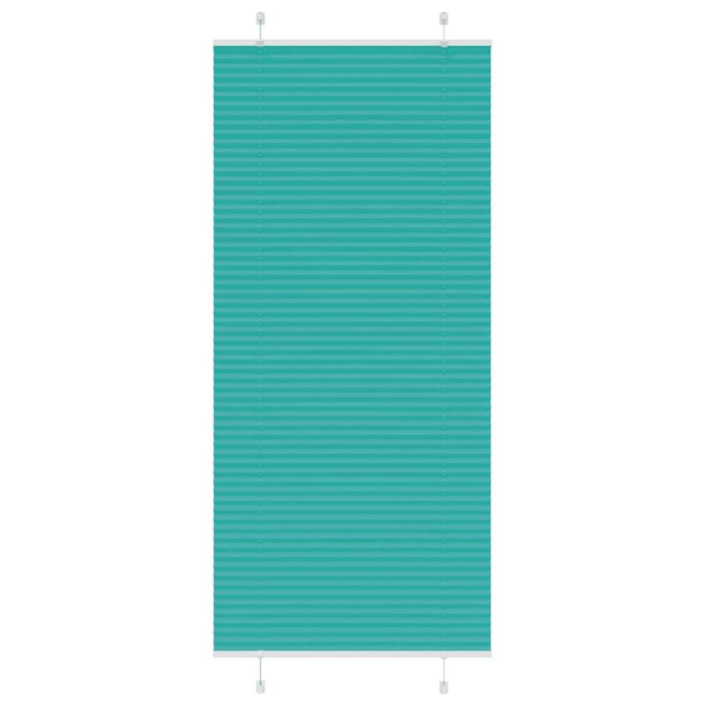 Vidaxl (Petrol Green, 95 X 200 Cm) Pleated Blind Anthracite 95X100 Cm Fabric Width 94.4 Cm Polyester