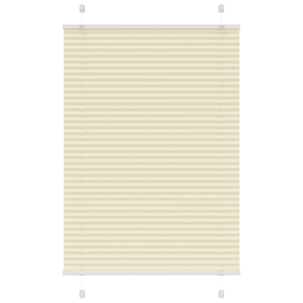 Vidaxl (Cream, 95 X 150 Cm) Pleated Blind Anthracite 95X100 Cm Fabric Width 94.4 Cm Polyester
