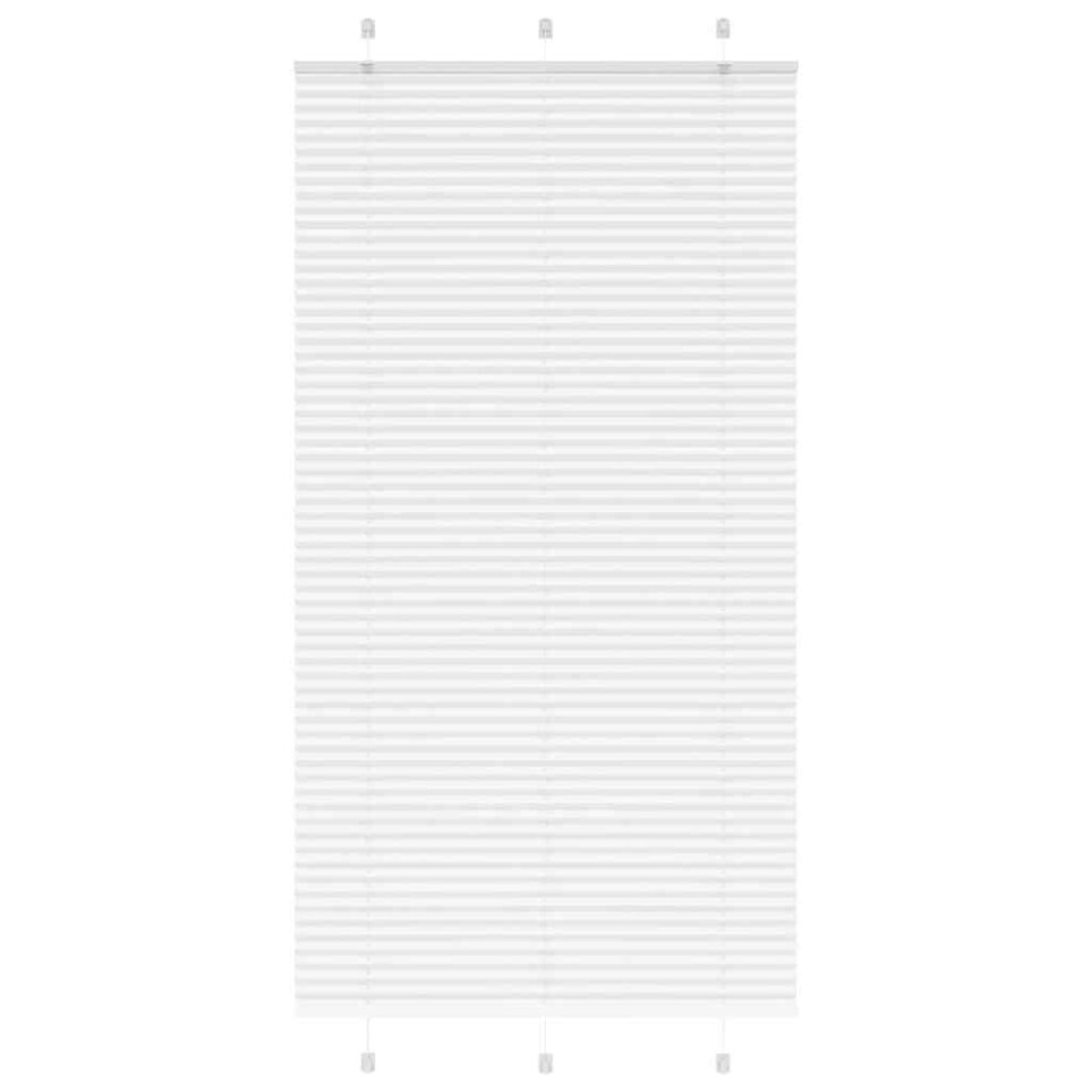 Vidaxl (White, 105 X 200 Cm) Pleated Blind Anthracite 95X100 Cm Fabric Width 94.4 Cm Polyester