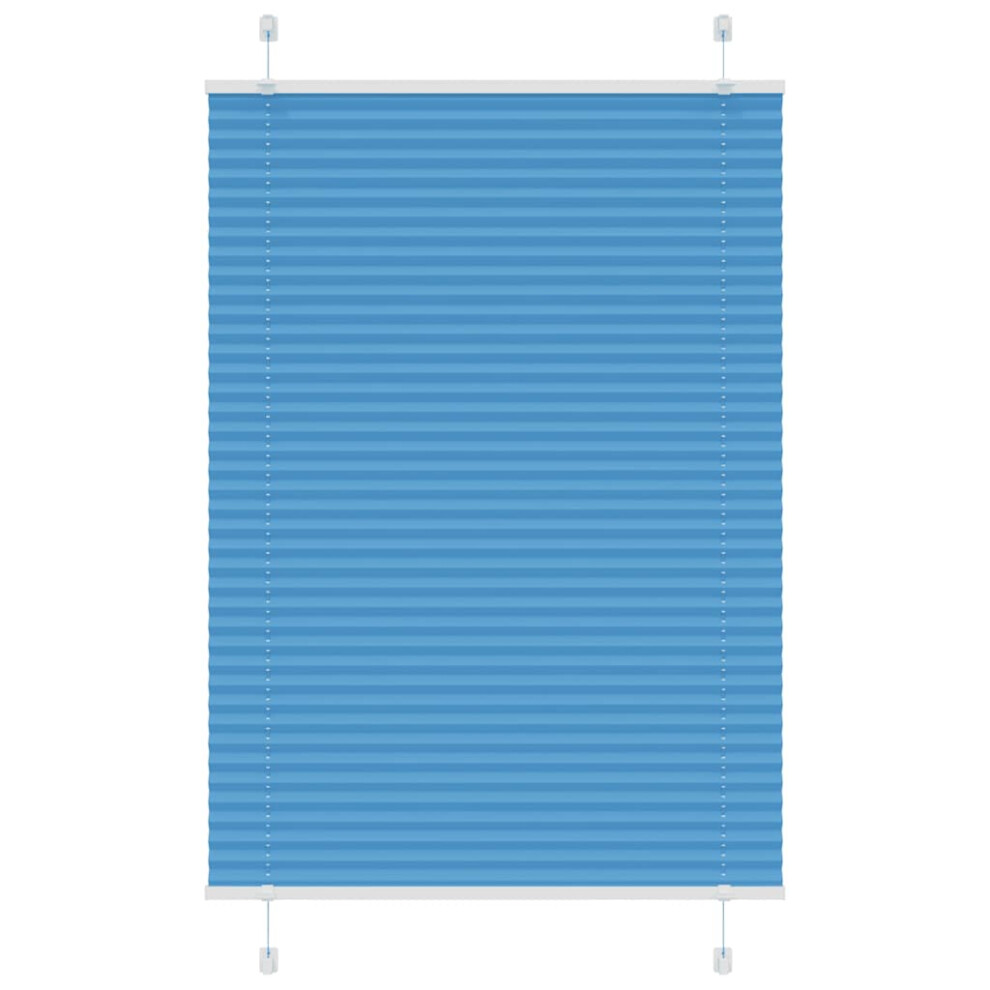 Vidaxl (, 95 X 150 Cm) Pleated Blind 95X100 Cm Fabric Width 94.4 Cm Polyester Blue/Anthracite