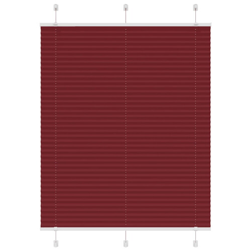 VidaXL vidaXL Plissee Bordeauxrot 105x100 cm Stoffbreite 104,4 cm Polyester