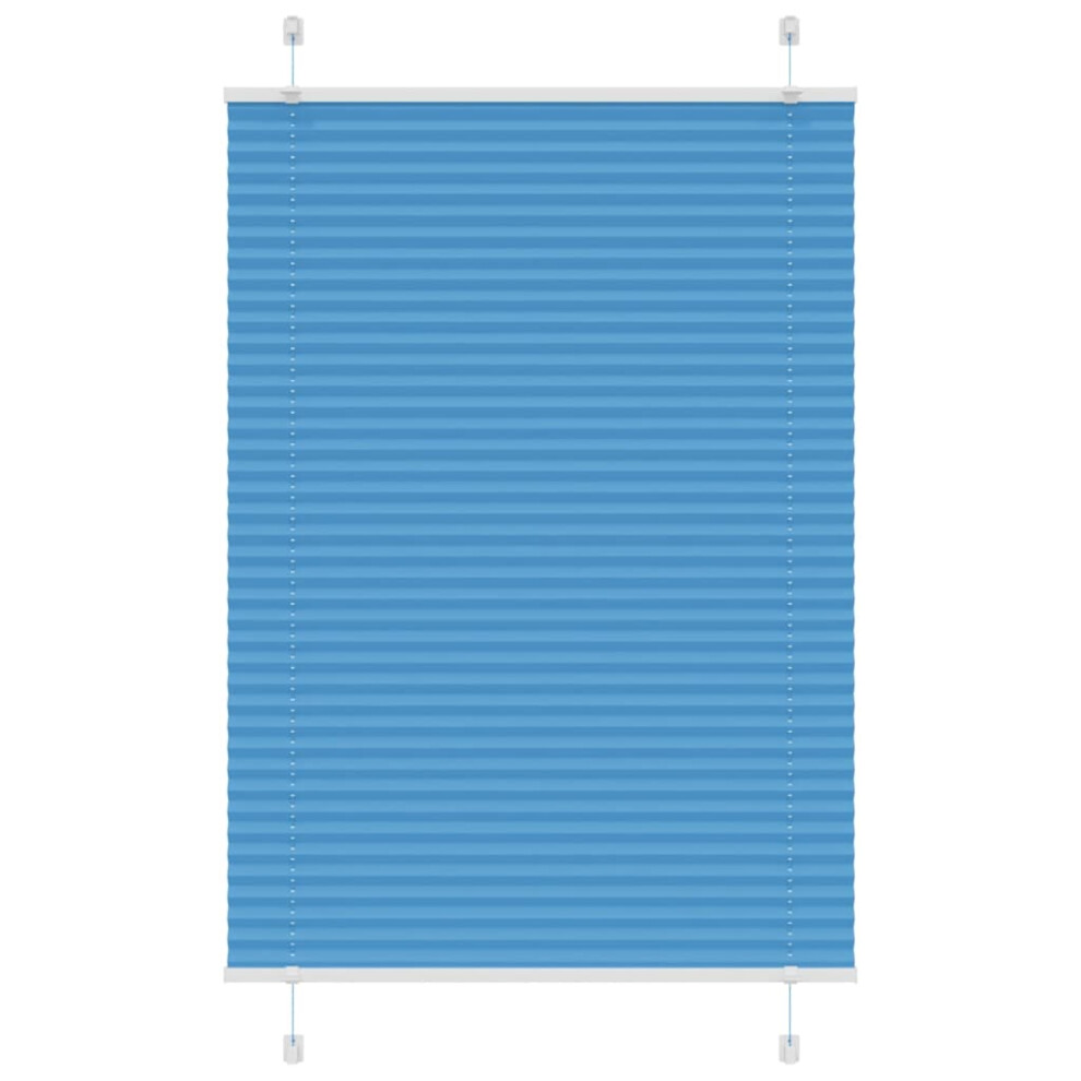 Vidaxl (, 95 X 100 Cm) Pleated Blind 95X100 Cm Fabric Width 94.4 Cm Polyester Blue/Anthracite