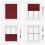 VidaXL vidaXL Plissee Bordeauxrot 105x100 cm Stoffbreite 104,4 cm Polyester 5
