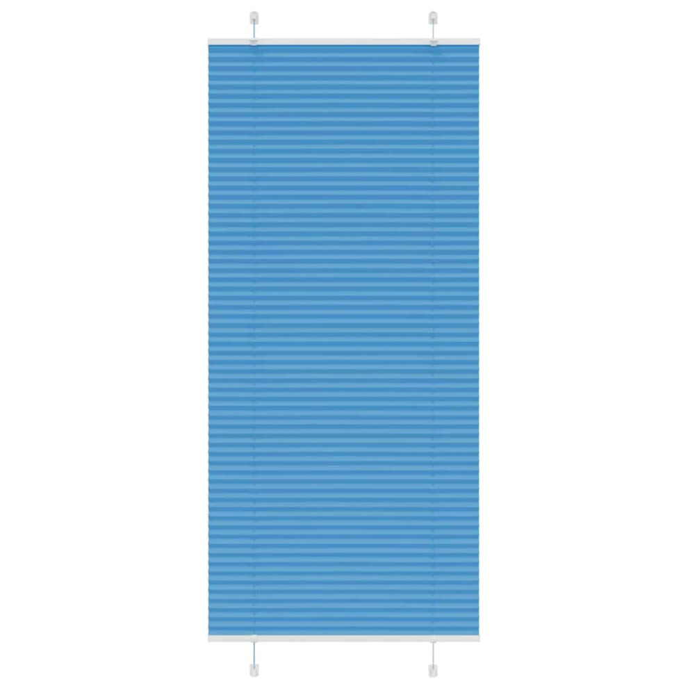 Vidaxl (Blue, 100 X 200 Cm) Pleated Blind Anthracite 95X100 Cm Fabric Width 94.4 Cm Polyester