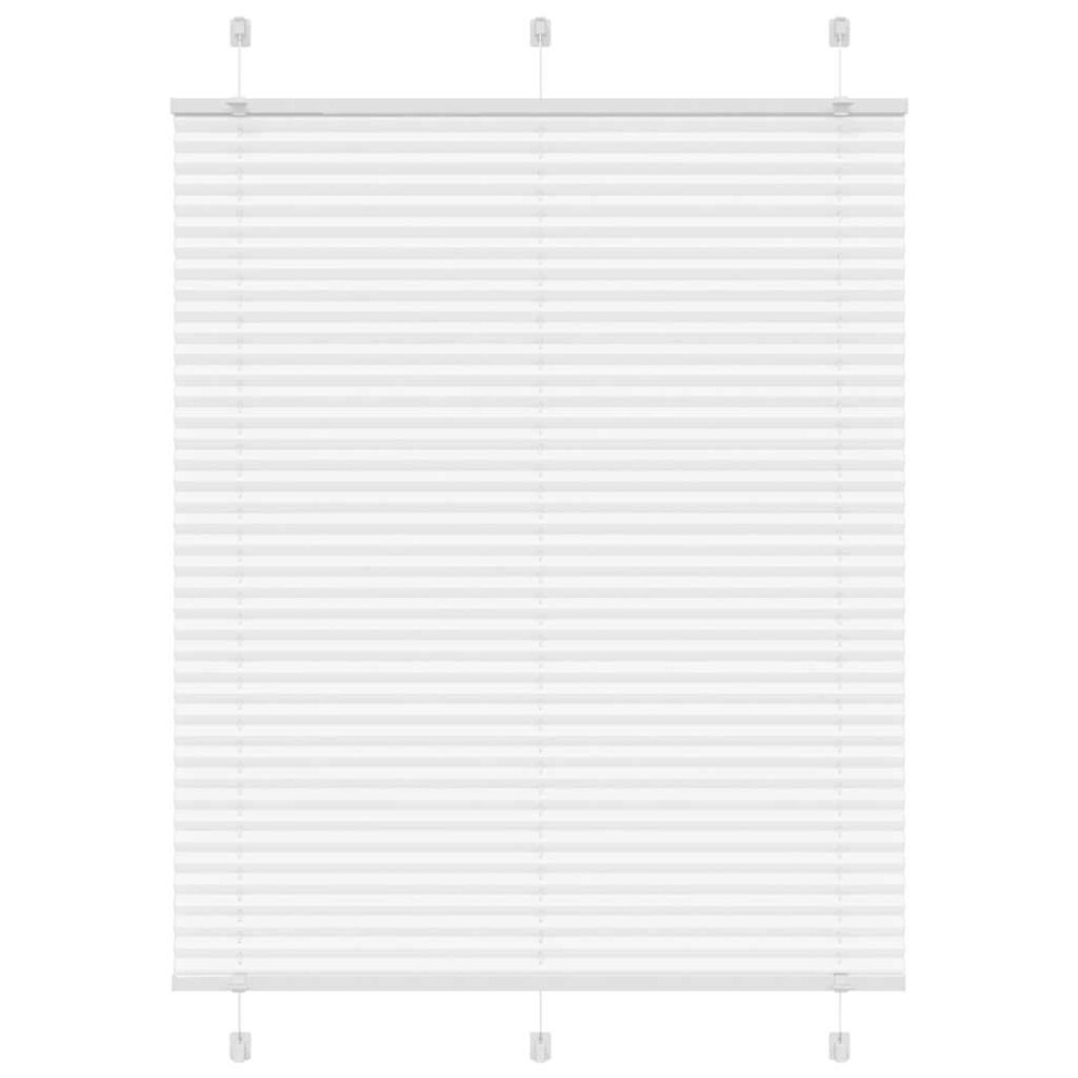 Vidaxl (White, 105 X 150 Cm) Pleated Blind Anthracite 95X100 Cm Fabric Width 94.4 Cm Polyester