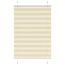 vidaXL Plissee Creme 100x100 cm Stoffbreite 99,4 cm Polyester
