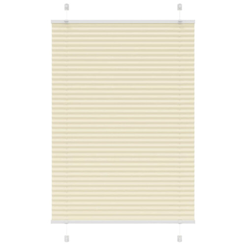 VidaXL vidaXL Plissee Creme 100x100 cm Stoffbreite 99,4 cm Polyester