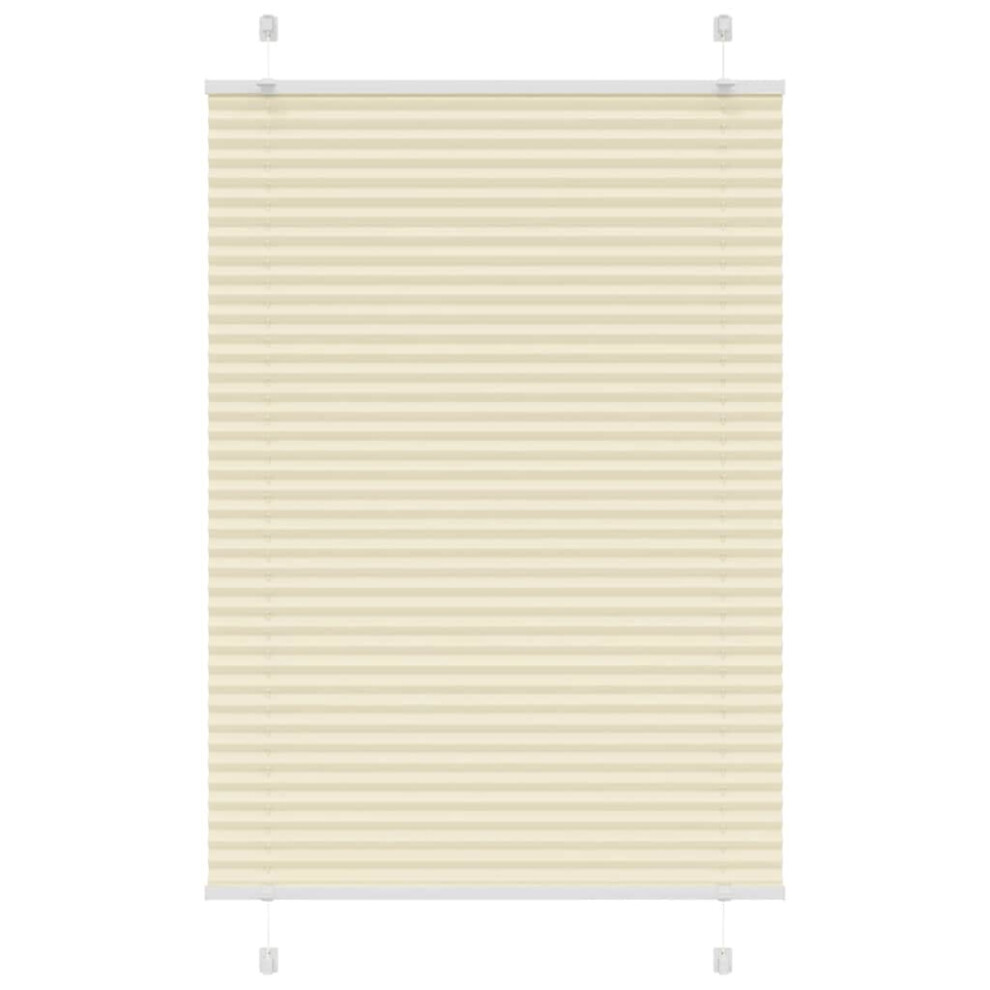 Vidaxl (Cream, 100 X 100 Cm) Pleated Blind Anthracite 95X100 Cm Fabric Width 94.4 Cm Polyester