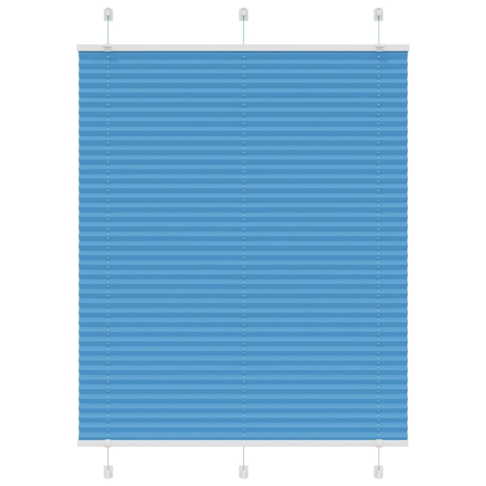 Vidaxl (Blue, 105 X 150 Cm) Pleated Blind Anthracite 95X100 Cm Fabric Width 94.4 Cm Polyester