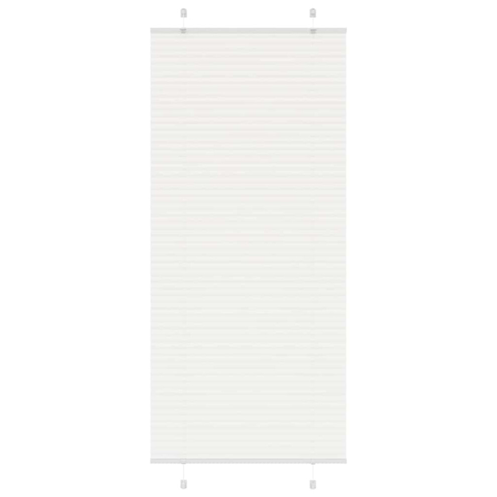 Vidaxl (White, 100 X 200 Cm) Pleated Blind Anthracite 95X100 Cm Fabric Width 94.4 Cm Polyester