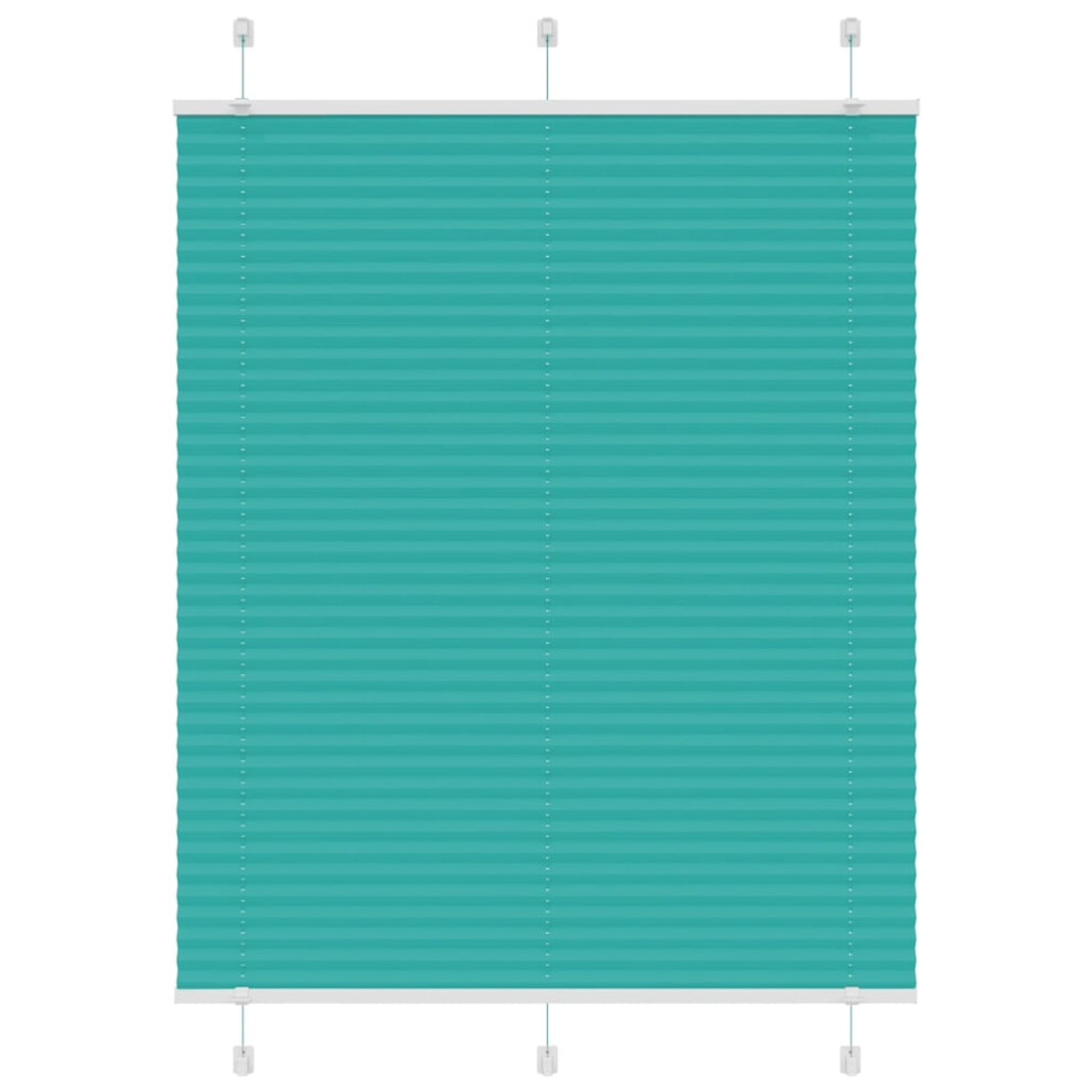 Vidaxl (Petrol Green, 105 X 100 Cm) Pleated Blind Anthracite 95X100 Cm Fabric Width 94.4 Cm Polyester