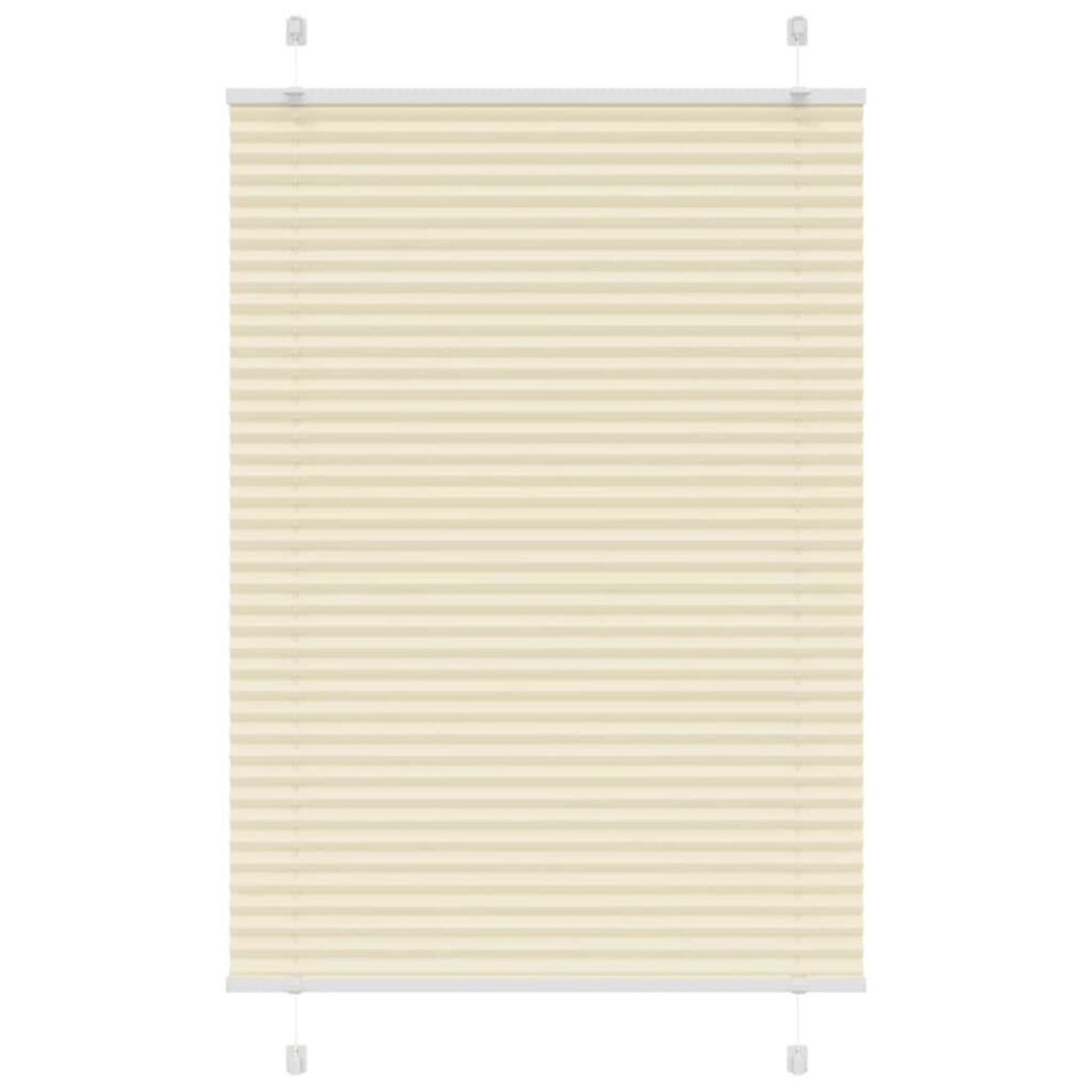 Vidaxl (Cream, 95 X 100 Cm) Pleated Blind Anthracite 95X100 Cm Fabric Width 94.4 Cm Polyester