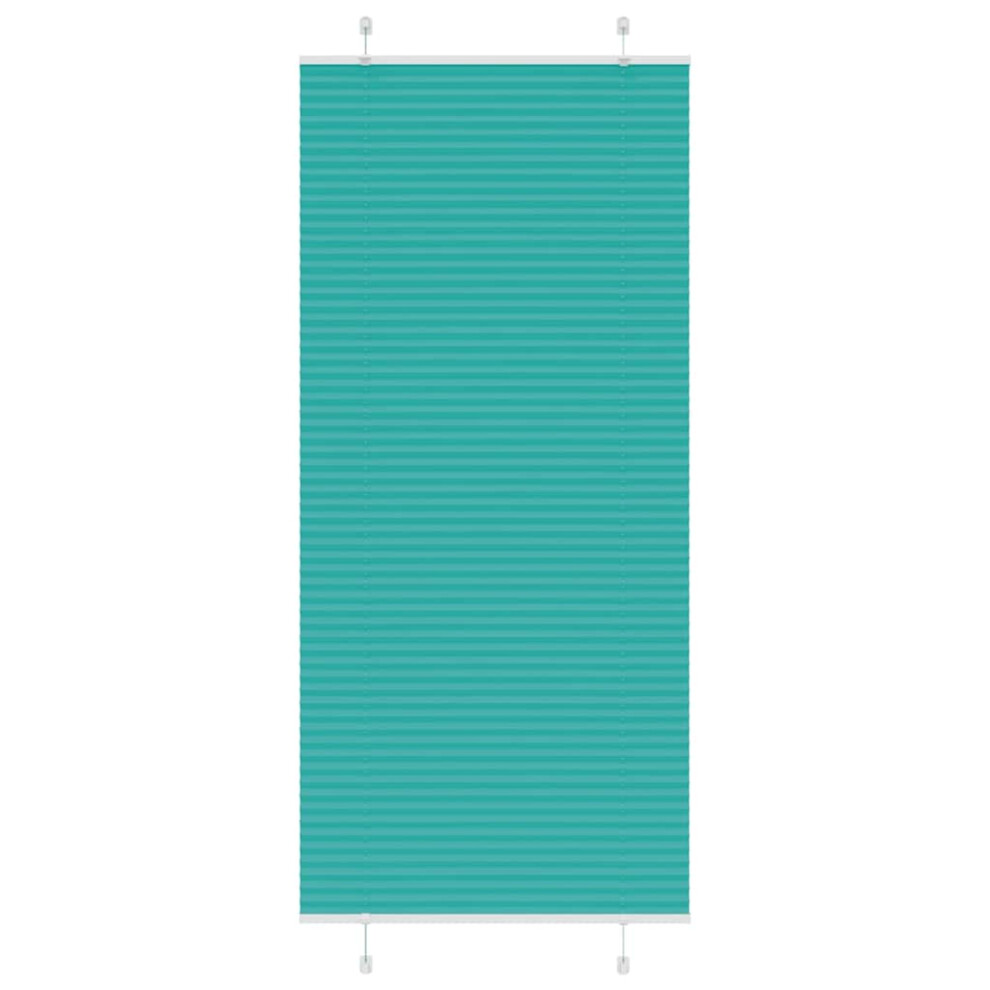 Vidaxl (Petrol Green, 90 X 200 Cm) Pleated Blind Anthracite 95X100 Cm Fabric Width 94.4 Cm Polyester