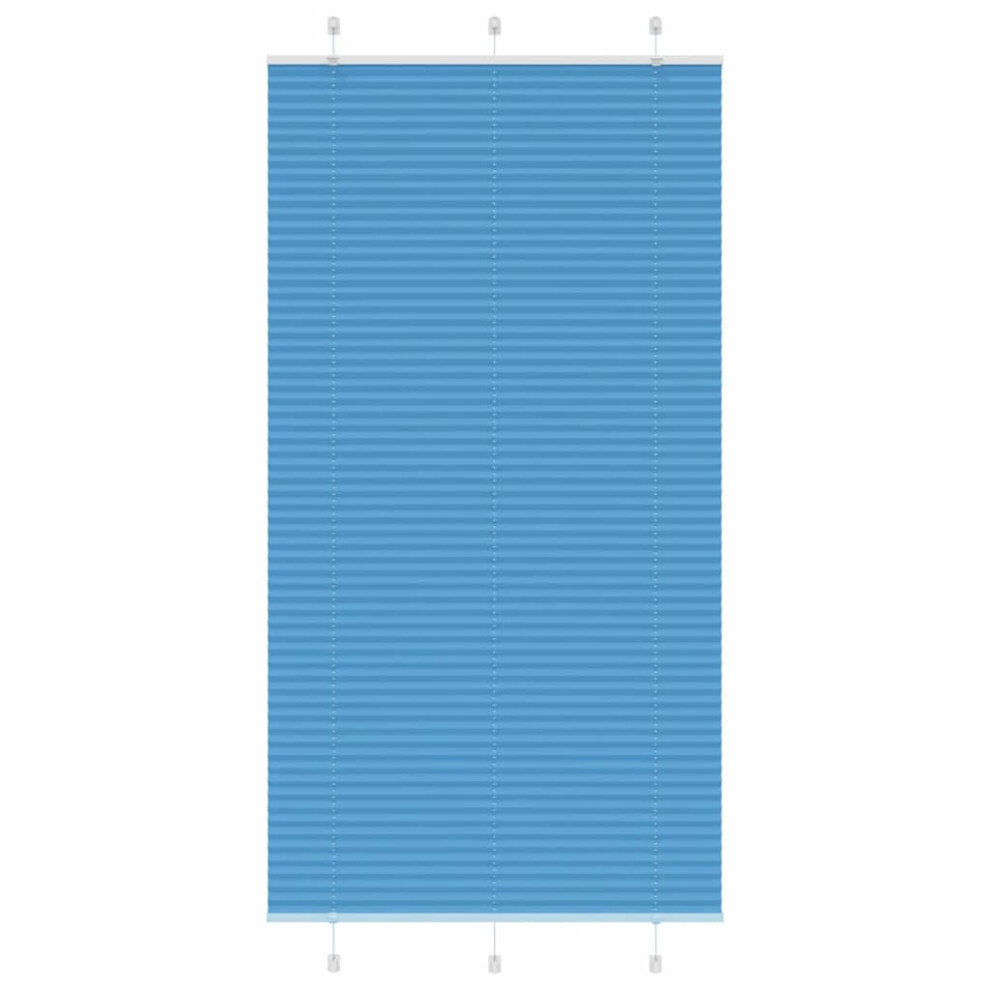 Vidaxl (Blue, 105 X 200 Cm) Pleated Blind Anthracite 95X100 Cm Fabric Width 94.4 Cm Polyester