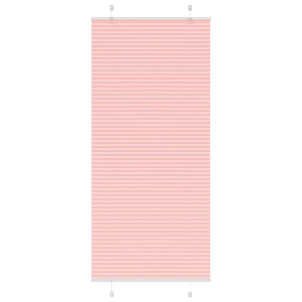 Vidaxl (Pink, 90 X 200 Cm) Pleated Blind Anthracite 95X100 Cm Fabric Width 94.4 Cm Polyester