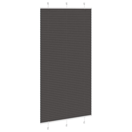 VidaXL vidaXL Plissee Schwarz 105x200 cm Stoffbreite 104,4 cm Polyester 2