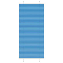 vidaXL Plissee Blau 95x200 cm Stoffbreite 94,4 cm Polyester