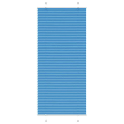 VidaXL vidaXL Plissee Blau 95x200 cm Stoffbreite 94,4 cm Polyester