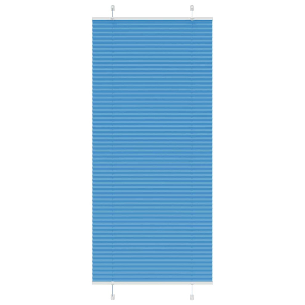 Vidaxl (Blue, 95 X 200 Cm) Pleated Blind Anthracite 95X100 Cm Fabric Width 94.4 Cm Polyester