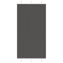 vidaXL Plissee Schwarz 105x200 cm Stoffbreite 104,4 cm Polyester