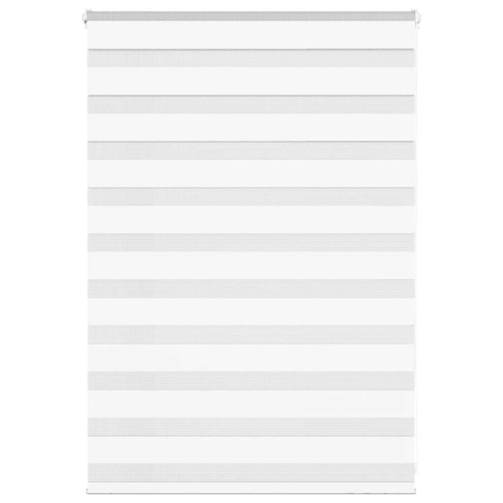Vidaxl (White, 100 X 100 Cm) Zebra Blind Black 105X100 Cm Fabric Width 100.9 Cm Polyester