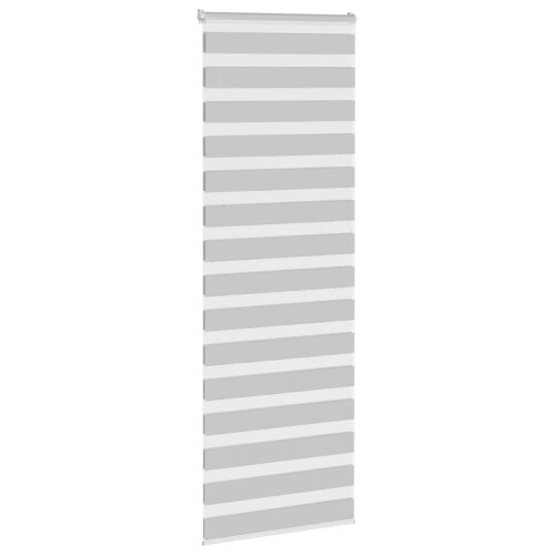 VidaXL vidaXL Doppelrollo Hellgrau 90x230 cm Stoffbreite 85,9 cm Polyester 2