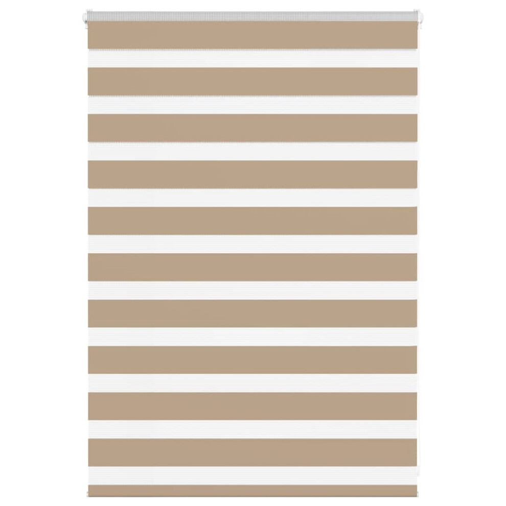 Vidaxl (Sand Brown, 105 X 100 Cm) Zebra Blind Black 105X100 Cm Fabric Width 100.9 Cm Polyester