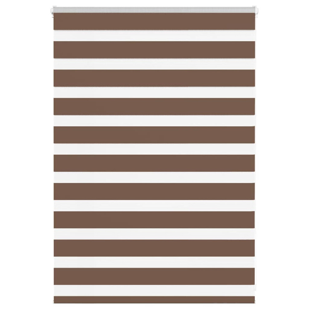 Vidaxl (Brown, 105 X 100 Cm) Zebra Blind Black 105X100 Cm Fabric Width 100.9 Cm Polyester