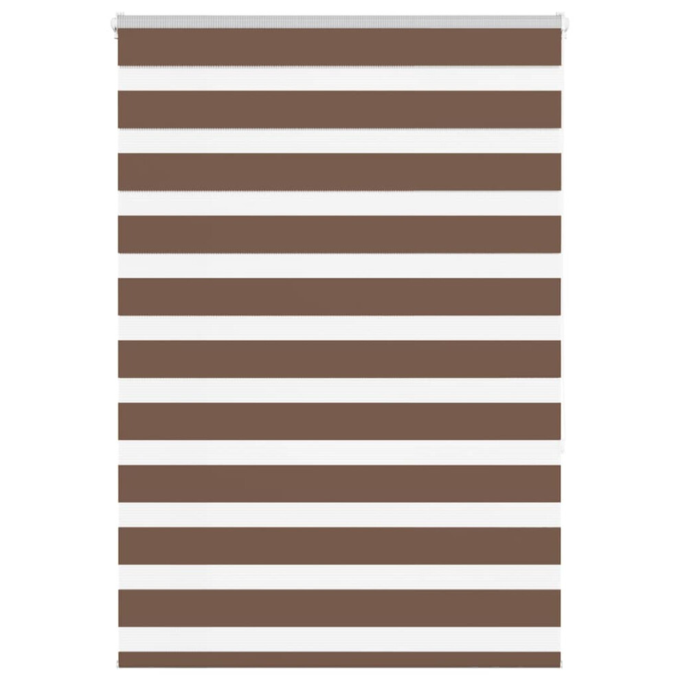 Vidaxl (Brown, 105 X 150 Cm) Zebra Blind Black 105X100 Cm Fabric Width 100.9 Cm Polyester