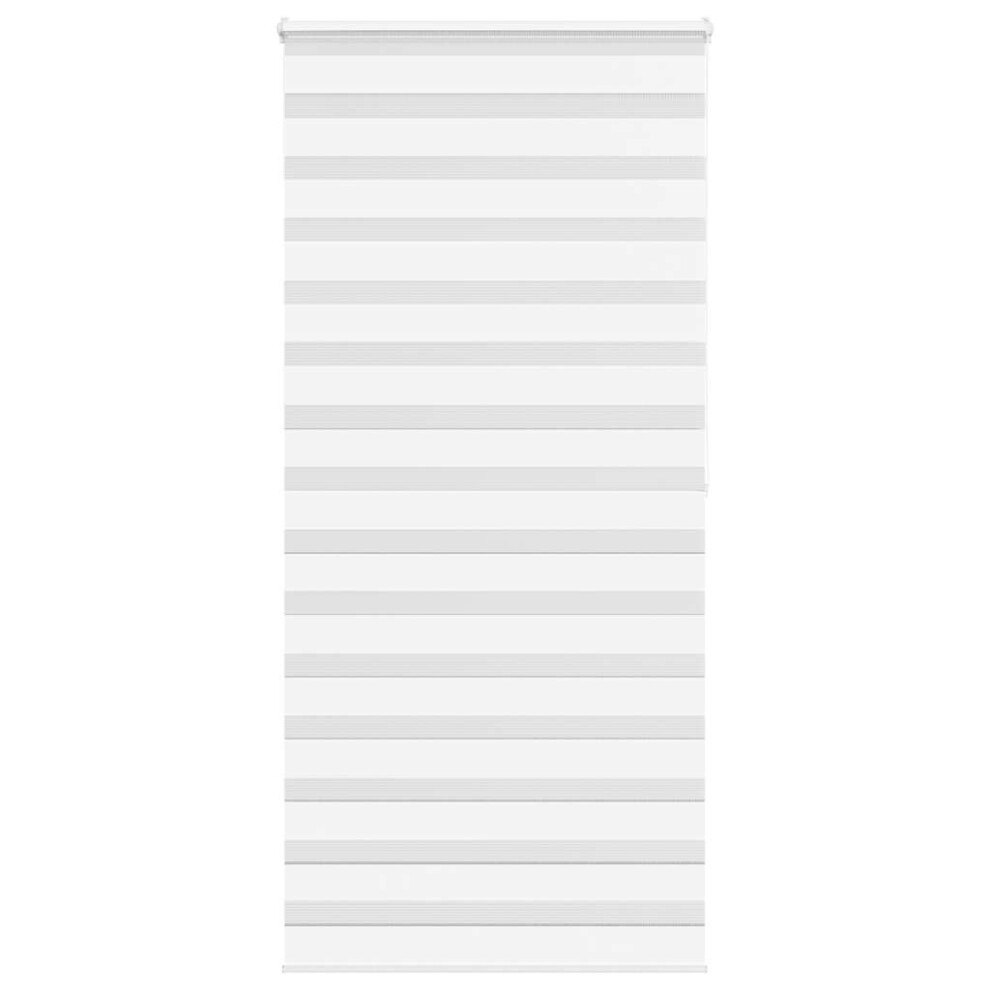 Vidaxl (White, 100 X 200 Cm) Zebra Blind Black 105X100 Cm Fabric Width 100.9 Cm Polyester