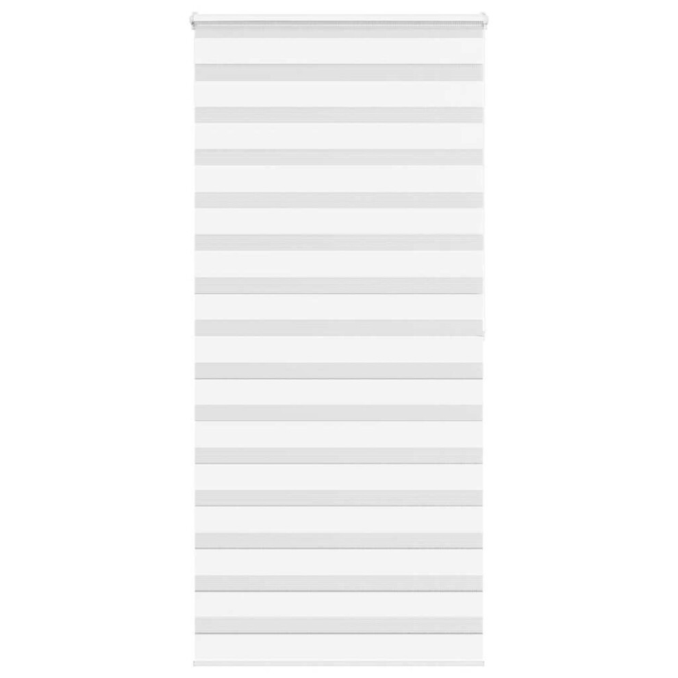Vidaxl (White, 105 X 200 Cm) Zebra Blind Black 105X100 Cm Fabric Width 100.9 Cm Polyester