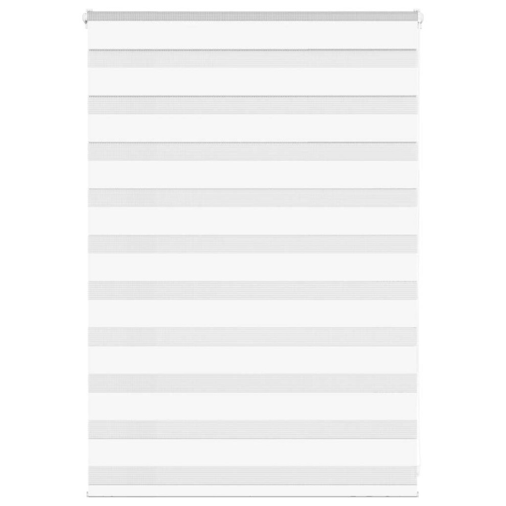 Vidaxl (White, 95 X 100 Cm) Zebra Blind Black 105X100 Cm Fabric Width 100.9 Cm Polyester