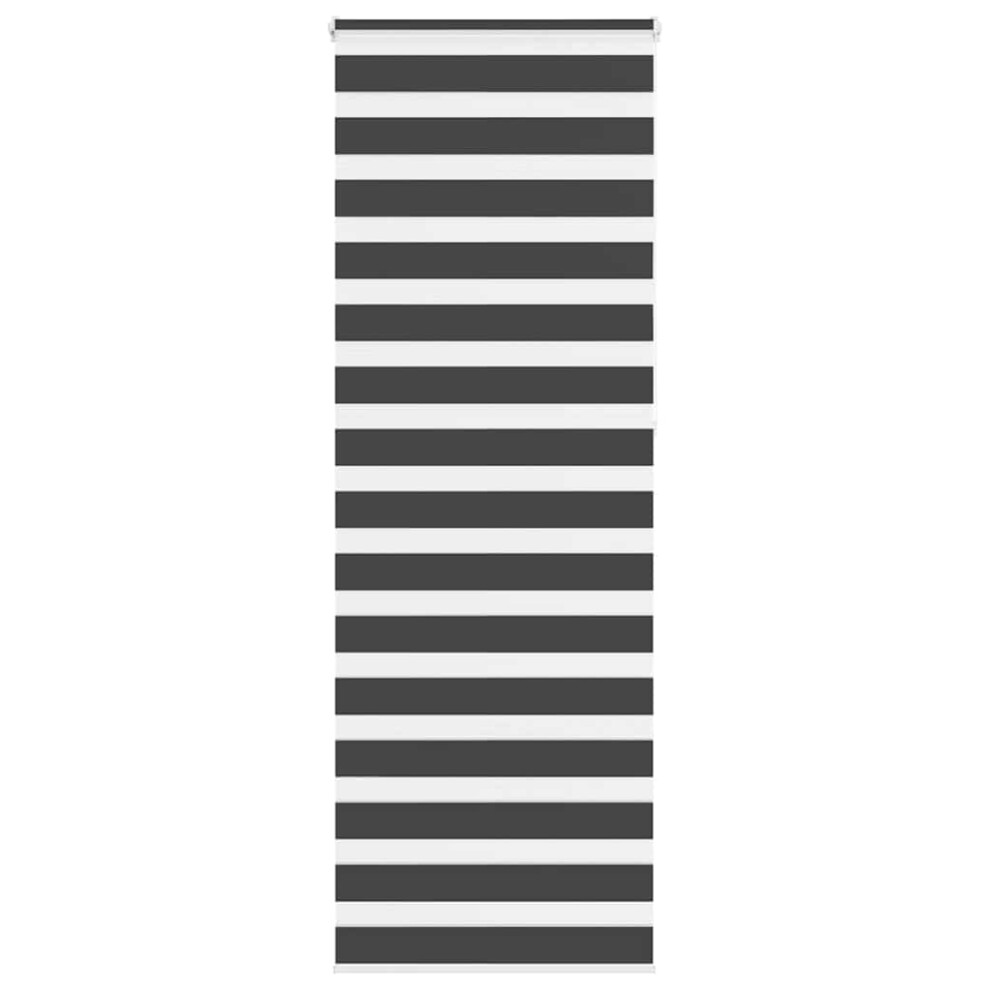 Vidaxl (Black, 90 X 230 Cm) Zebra Blind Black 105X100 Cm Fabric Width 100.9 Cm Polyester