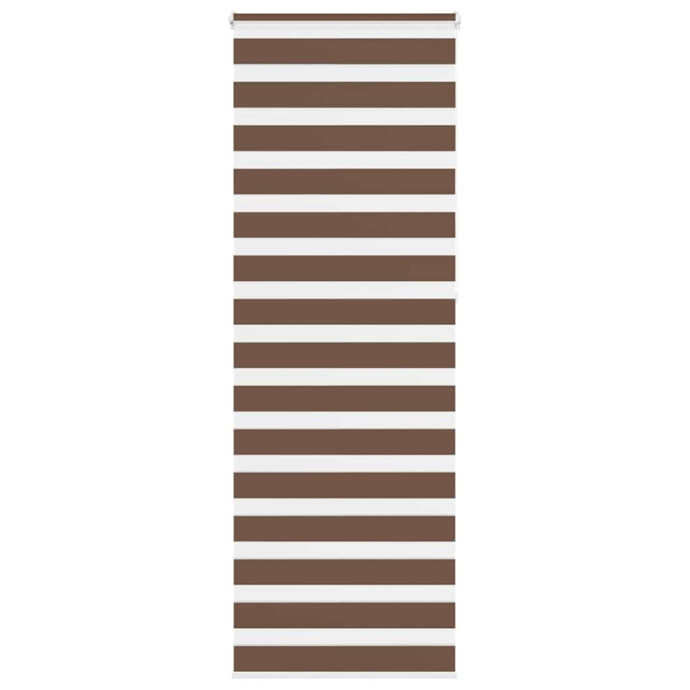 Vidaxl (Brown, 90 X 230 Cm) Zebra Blind Black 105X100 Cm Fabric Width 100.9 Cm Polyester