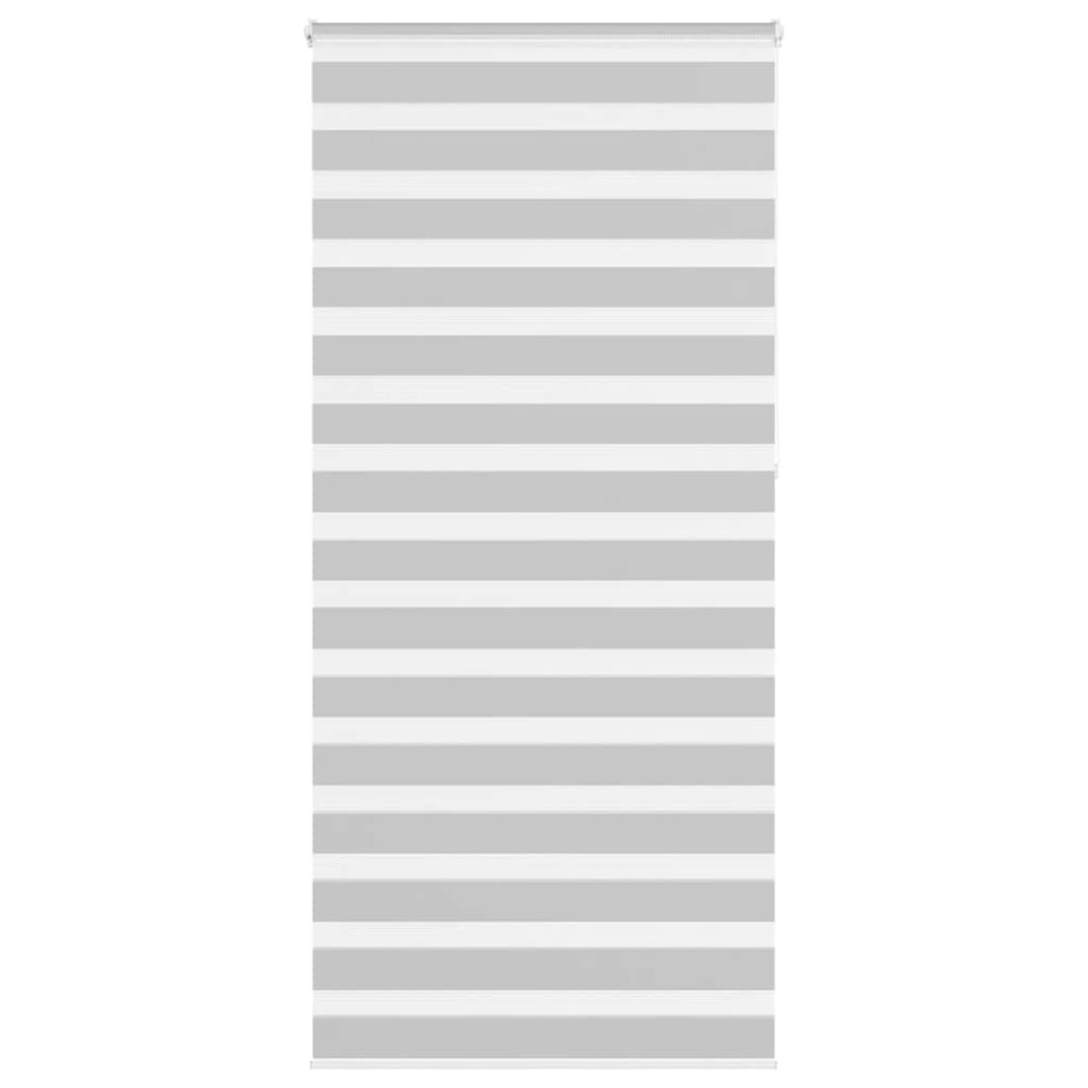 Vidaxl (Light Grey, 105 X 230 Cm) Zebra Blind Black 105X100 Cm Fabric Width 100.9 Cm Polyester