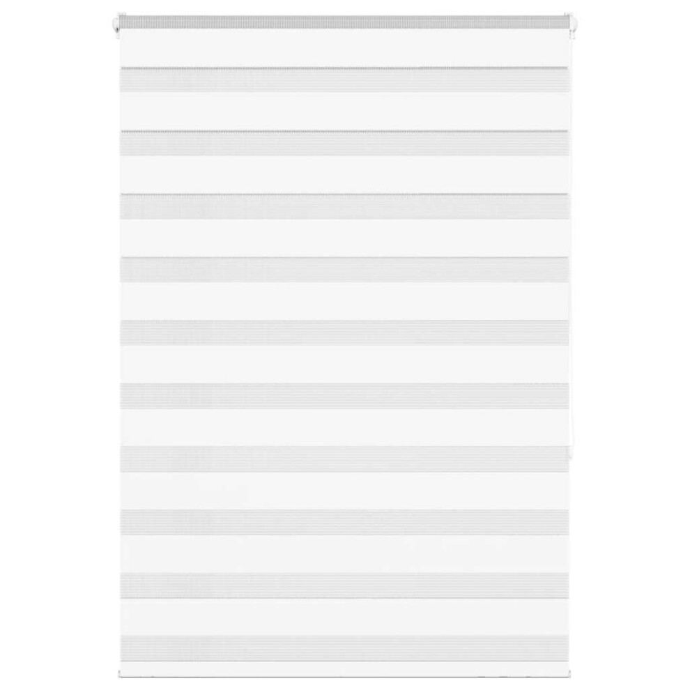 Vidaxl (White, 105 X 150 Cm) Zebra Blind Black 105X100 Cm Fabric Width 100.9 Cm Polyester