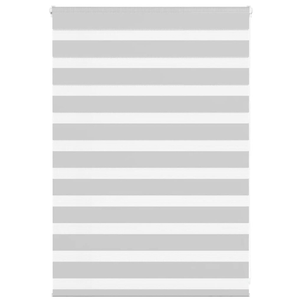 Vidaxl (Light Grey, 95 X 100 Cm) Zebra Blind Black 105X100 Cm Fabric Width 100.9 Cm Polyester