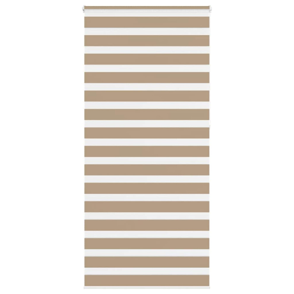 Vidaxl (Sand Brown, 95 X 230 Cm) Zebra Blind Black 105X100 Cm Fabric Width 100.9 Cm Polyester