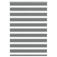 vidaXL Doppelrollo Dunkelgrau 105x100 cm Stoffbreite 100,9 cm Polyester